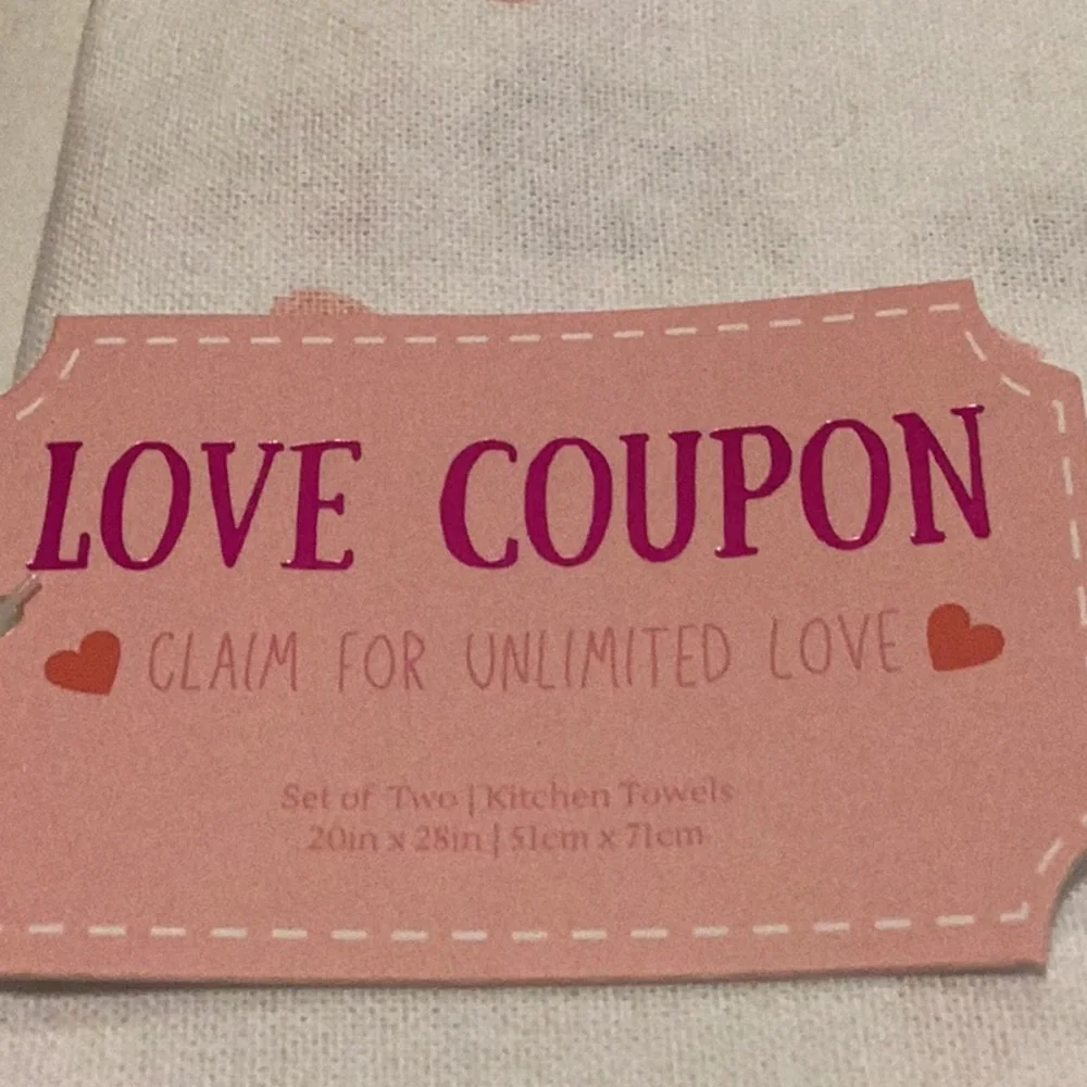 Valentine Kitchen Towels - set of 2